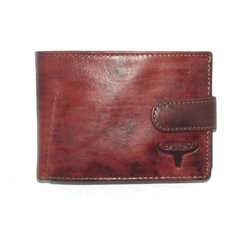 Мужское портмоне Buffalo Wild бордовое (N992L-CH-HP Rust)