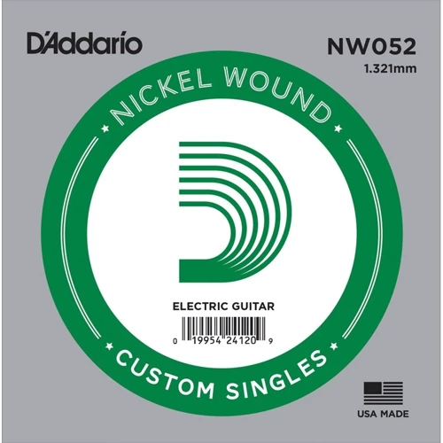 Струна для гітар Струна D`ADDARIO NW052 XL Nickel Wound 052