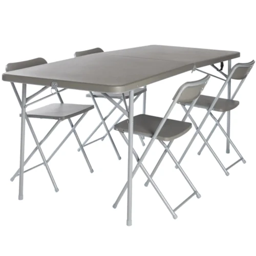 Стол для кемпинга Vango Orchard XL 182 Table and Chair Set Grey (TBNORCHARG10TET)