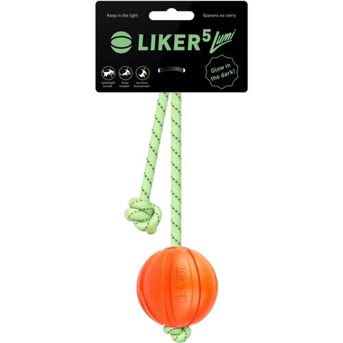 Мячик со светонакопительным шнурком Liker Lumi 5 см