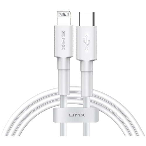 Кабель Baseus Cable USB-C to Lightning 18W PD BMX Mini MFI 1.2m White (CATLSW-A02)