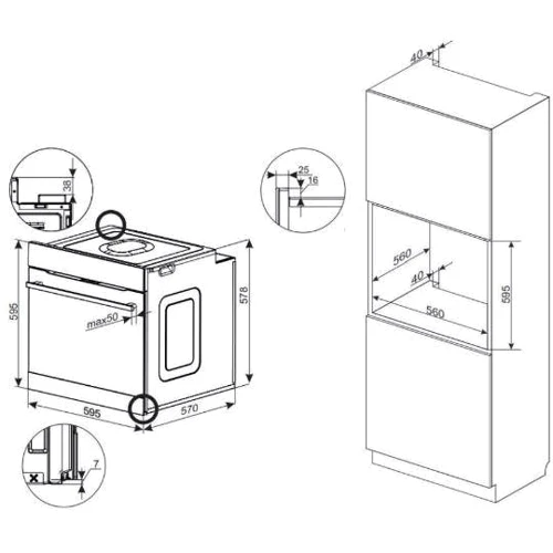 Духовой шкаф электрический Amica ED975398BA+ X-TYPE STEAM P: Приготовление на пару есть