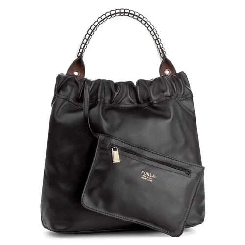 Женская сумка-мешок Furla Matilde M Top Handle черная (886448)