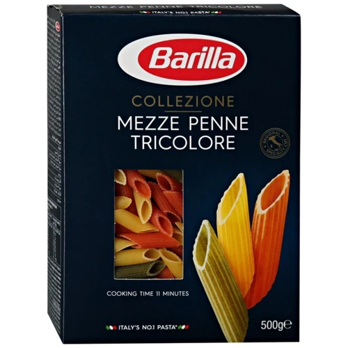 Макарони Barilla Mezze Penne Tricolore, 500 г (WT3654)