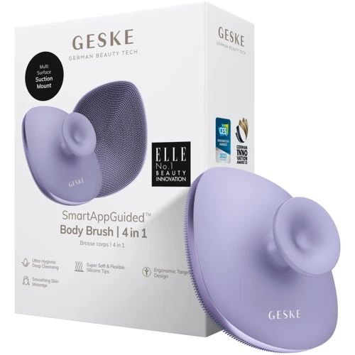 Щетка для тела GESKE Body Brush metal 4в1 purple (HB0347)