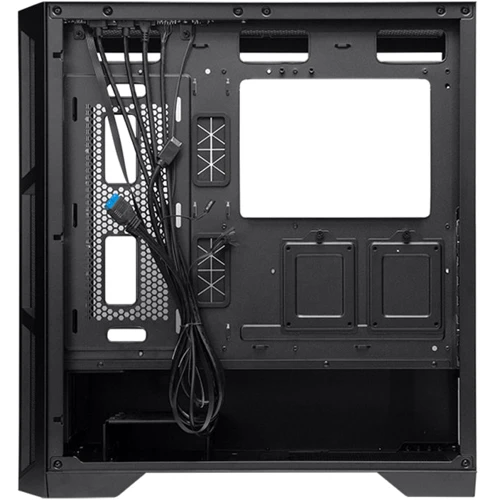 Корпус Chieftec APEX Q Black (GA-01B-Q-OP): Материал передней панели пластик и закаленное стекло