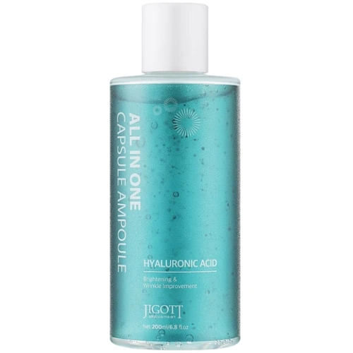 Jigott All-In-One Hyaluronic Acid Capsule Ampoule Капсульная сыворотка с гиалуроновой кислотой 200 ml: Назначение Против воспалений, Увлажнение, От морщин, Лифтинг