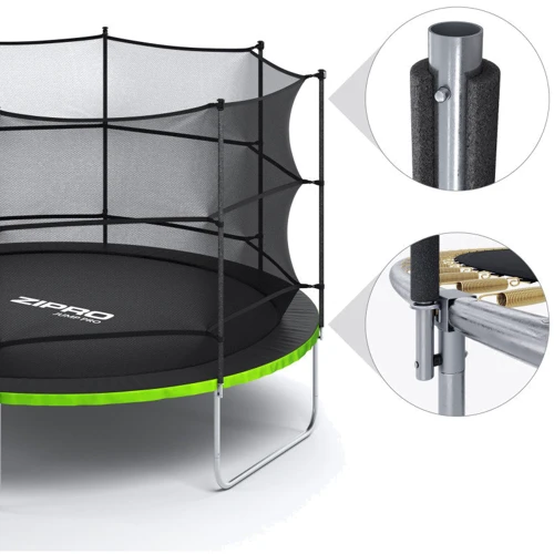 Батут Zipro Fitness Jump Pro 8"с внутренней сеткой 252 см (5902659840660) фото 10
