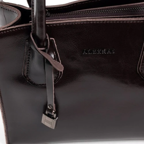 Женская сумка тоут Alex Rai 03-09 19-P1527 brown коричневая (35626): Пол Женский