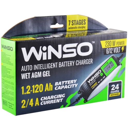 Интеллектуальное зарядное устройство Winso 139700: Минимальное выходное напряжение, В 6