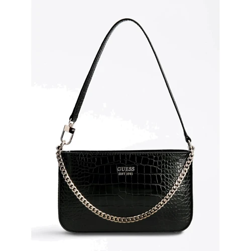 Женская сумка через плечо Guess Katey Mini Top Zip Shoulder черная (HWCG7870720-BLA)