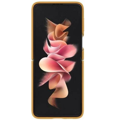 Чехол для телефонов Samsung Leather Cover Mustard (EF-VF711LYEGRU) for Samsung F711 Galaxy Flip 3: Тип накладка на заднюю часть