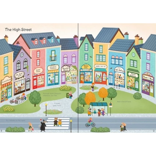 Little First Stickers Shops / Маленька перша книга з наліпками Магазини: Виробник Usborne