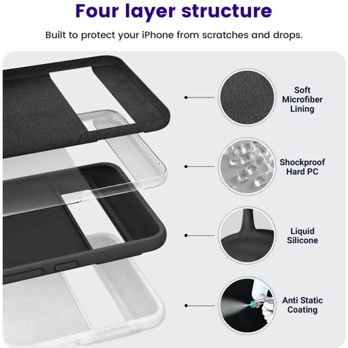 Чехол для телефонов Google Silicone Case Charcoal (GA04974) for Google Pixel 8 Pro фото 3
