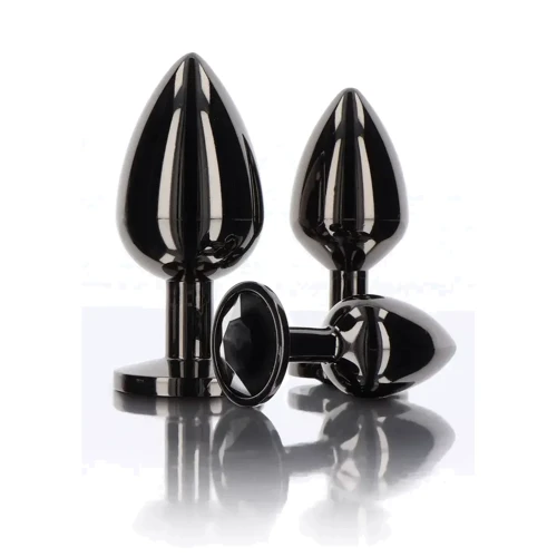 Анальная пробка Taboom L Butt Plug With Diamond Jewel (черный)