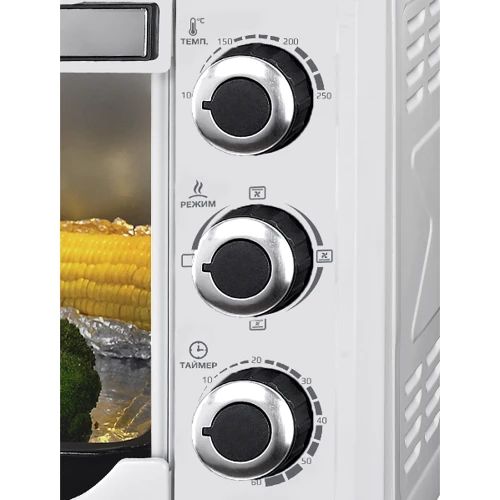 Электродуховка настольная Liberton LEO-480 White: Объем, л 48 л