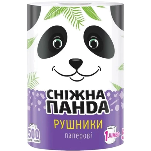 Бумажные полотенца Сніжна панда JUMBO ROLL 1шт 2 слоя (4820183971524)