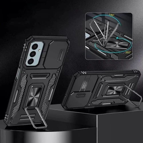 Чохол для телефона Mobile Case Camshield Army Ring Black для Samsung A266 Galaxy A26 5G: Тип накладка на заднюю часть