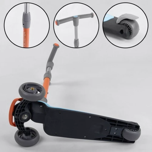 Самокат Best Scooter голубой (F-39015): Материал колес полиуретан