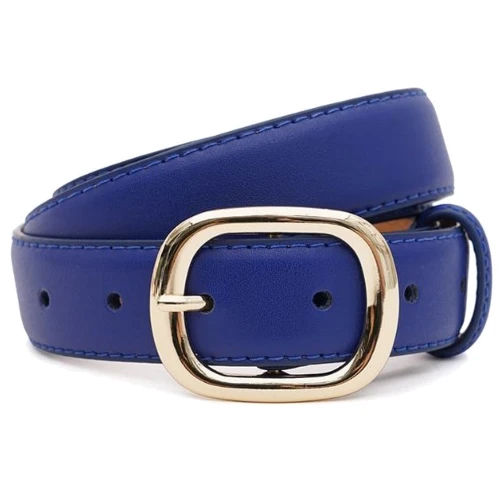 Женский ремень Borsa Leather синий (CV1ZK-112n-navy)