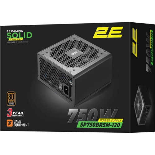 Блок питания 2E GAMING Solid Power (750W) (2E-SP750BRSM-120) фото 7