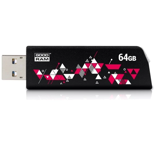USB-флешка GOODRAM 64GB UCL3 Click USB 3.0 Black (UCL3-0640K0R11): Объем памяти 64 GB