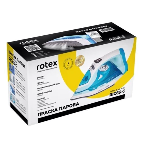 Праска Rotex RIC63-C Ultra Glide Plus: Регулятор подачі пари есть