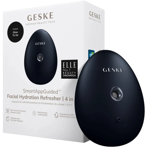 Електронний освіжувач для зволоження обличчя GESKE Facial Hydration Refresher 4в1 black