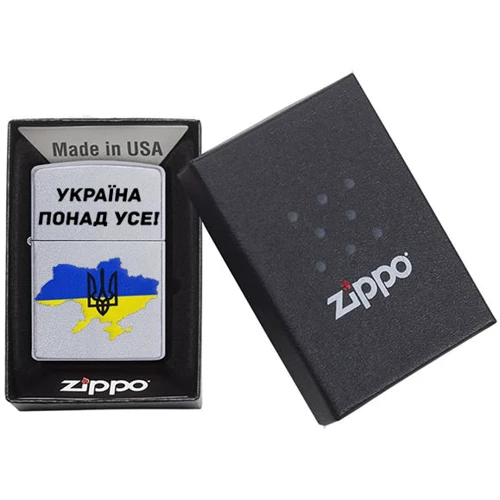 Зажигалка Zippo 205 Україна понад усе фото 3