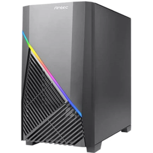 Корпус Antec Draco 10 Black (0-761345-80016-7): Матеріал передній панелі пластик