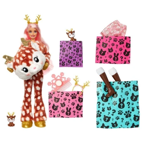 Кукла Barbie Cutie Reveal Зимний блеск в костюме оленя (HJL61) фото 8