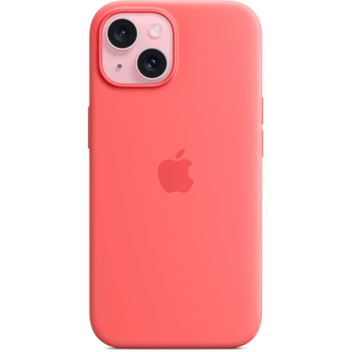 Чохол для iPhone Apple iPhone 15 Silicone Case з MagSafe - Guava (MT0V3ZM/A): Колір розовый