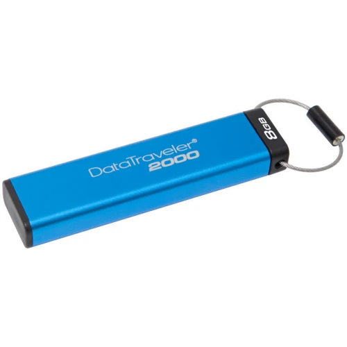 USB-флешка Kingston 8GB DataTraveler 2000 Keypad Access USB 3.1 Blue (DT2000/8GB) фото 5