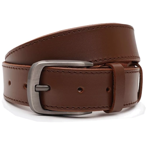 Мужской ремень Borsa Leather коричневый (V1125FX08-brown)