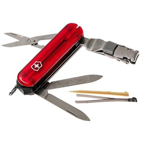 Мультитул Victorinox NailClip 580 лезо 65мм/8предметов/красный-прозрачный (0.6463.T) фото 5