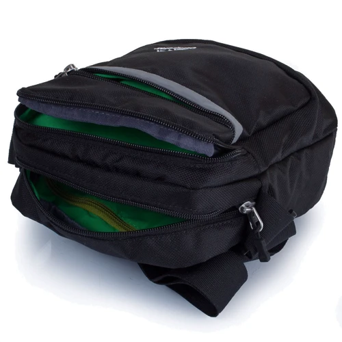Мужская сумка через плечо Onepolar черная (W5632-black): Фактура Тканая