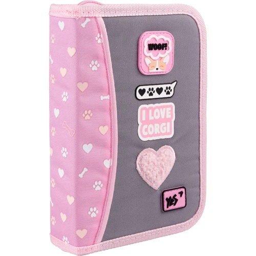 Пенал жорсткий YES одинарний без клапана HP-03 I Love Corgi (533580)
