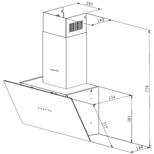 Вытяжка Pyramida NRX2-50 WH фото 5