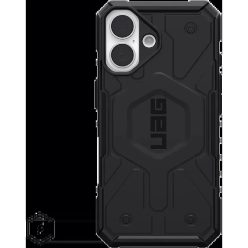 Чехол для iPhone Urban Armor Gear UAG Pathfinder Magsafe Black (114470114040) for iPhone 16: Материалы поликарбонат и полиуретан