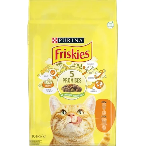 Сухой корм для кошек Friskies со вкусом курицы и овощей 10 кг (5997204505101)