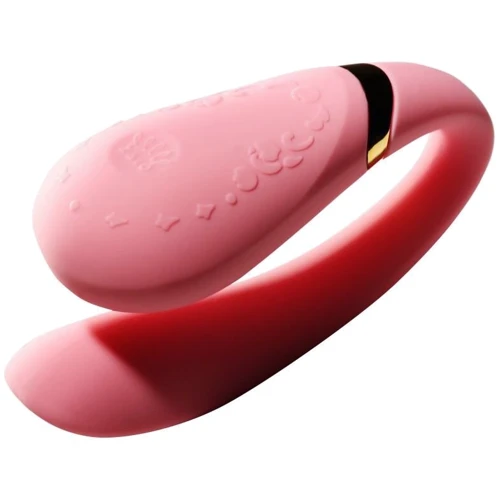 Смартвибратор для пар Zalo - Fanfan set Rouge Pink, пульт ДУ