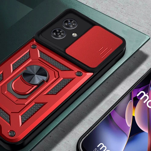 Чехол для телефонов BeCover Military Red for Motorola Moto G55 (713059): Пленка в комплекте нет