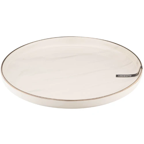 Тарілка обідня Ardesto Marmo 27 см бежева (AR2927MRB)