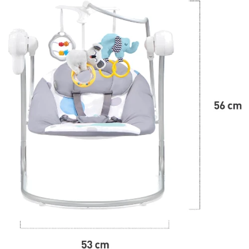 Крісло-гойдалка Kinderkraft Minky Pink (KKBMINKYPNK000): Конструкція опори без коліщаток