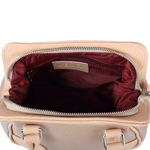 Женская сумка саквояж Laskara бежевая (LK-10247-taupe-beige): Страна производитель Чехия