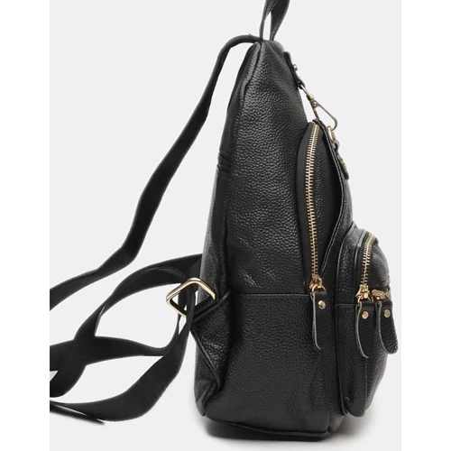 Женский рюкзак Borsa Leather черный (K1162-black): Тип Рюкзаки