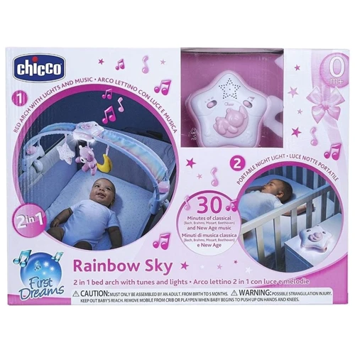 Іграшка на ліжечко Chicco Райдужне сяйво Рожева (10473.10): Тип подвески