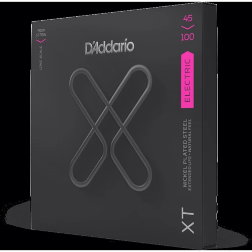 Струна для гитар Набор струн D'addario XTB45100 XT Bass Nickel Plated Steel Regular Light (45-100): В комплекте Набор из 4 струн