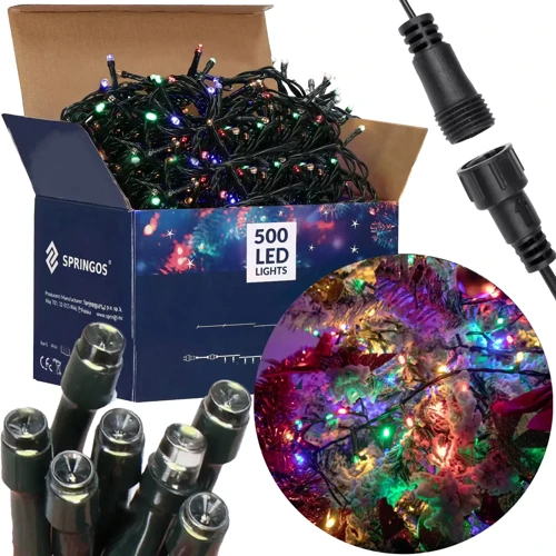 Гирлянда уличная (наружная) Springos 30 м 500 LED CL0526 Mix фото 7