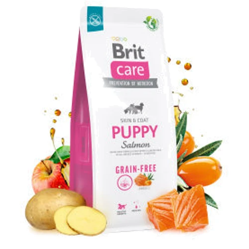 Сухий беззерновий корм Brit Care Dog Grain-free Puppy Salmon для цуценят з лососем 12 кг (8595602558803): Тип Сухой корм